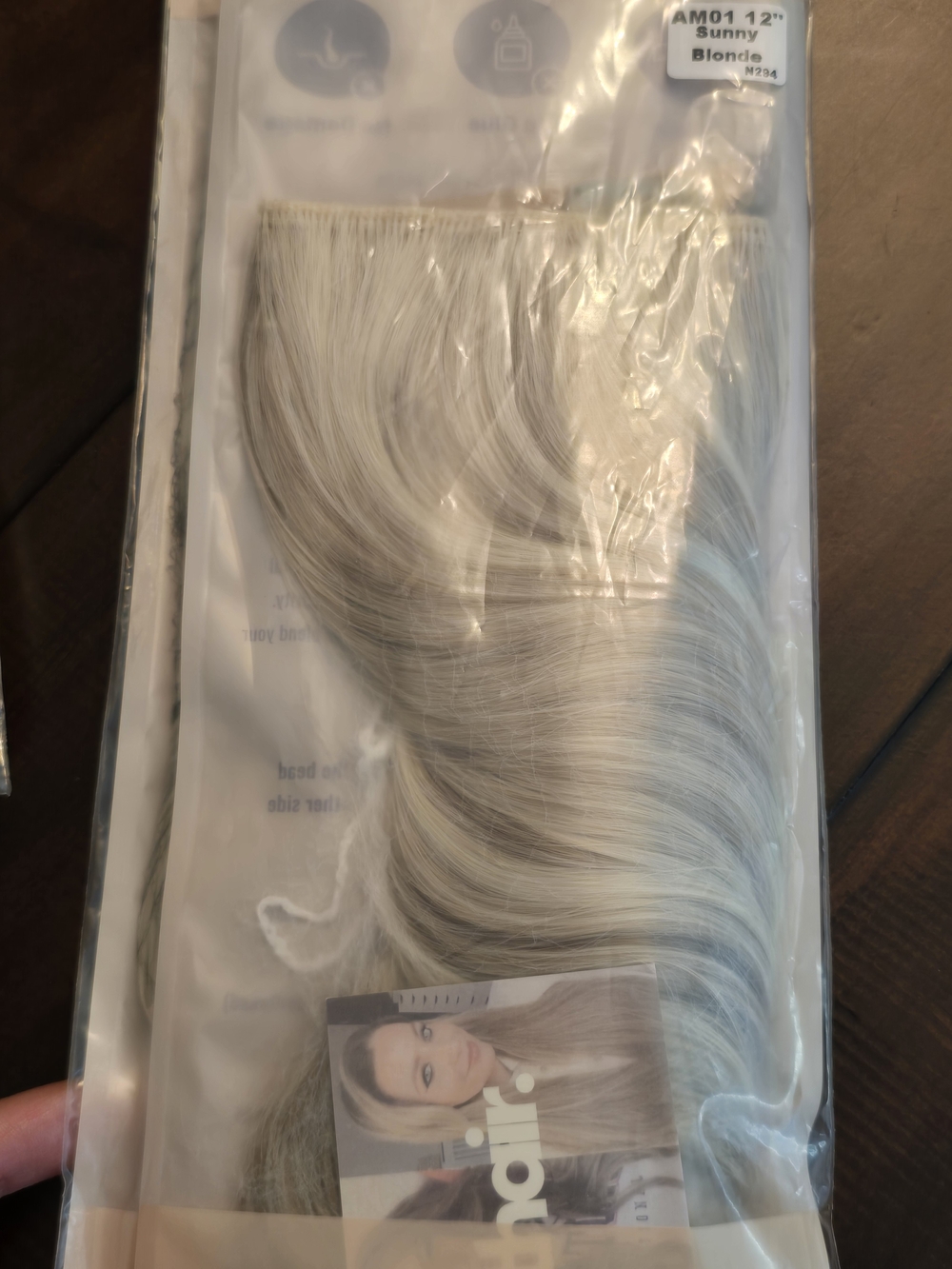 Thathair Halo Hair Extensions- 12 Inch- Sunny Blonde